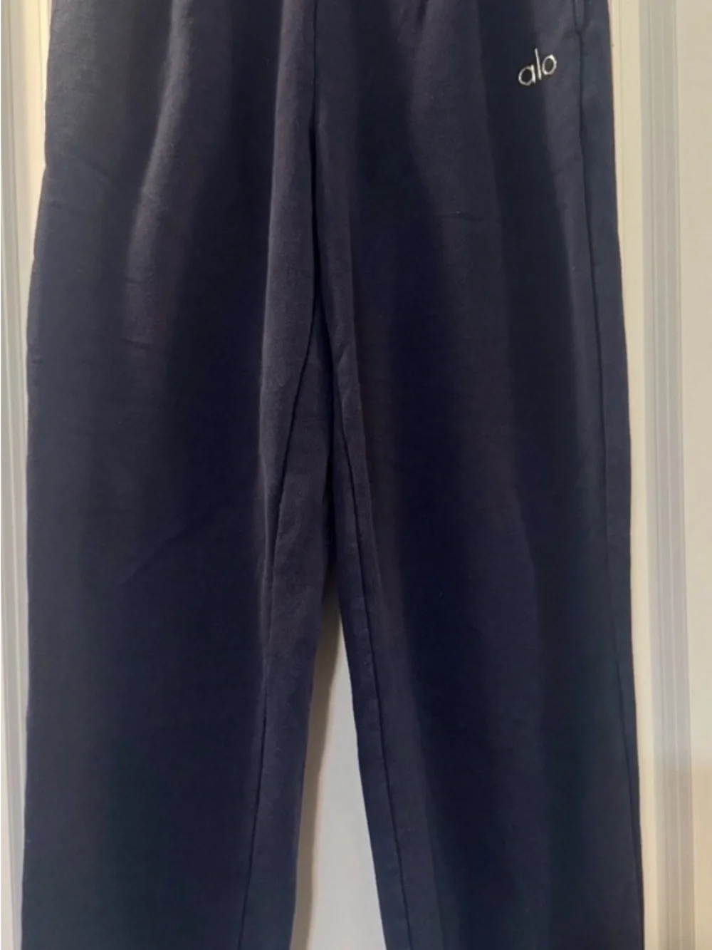 ALO Yoga Navy High-Rise Drawstring Joggers